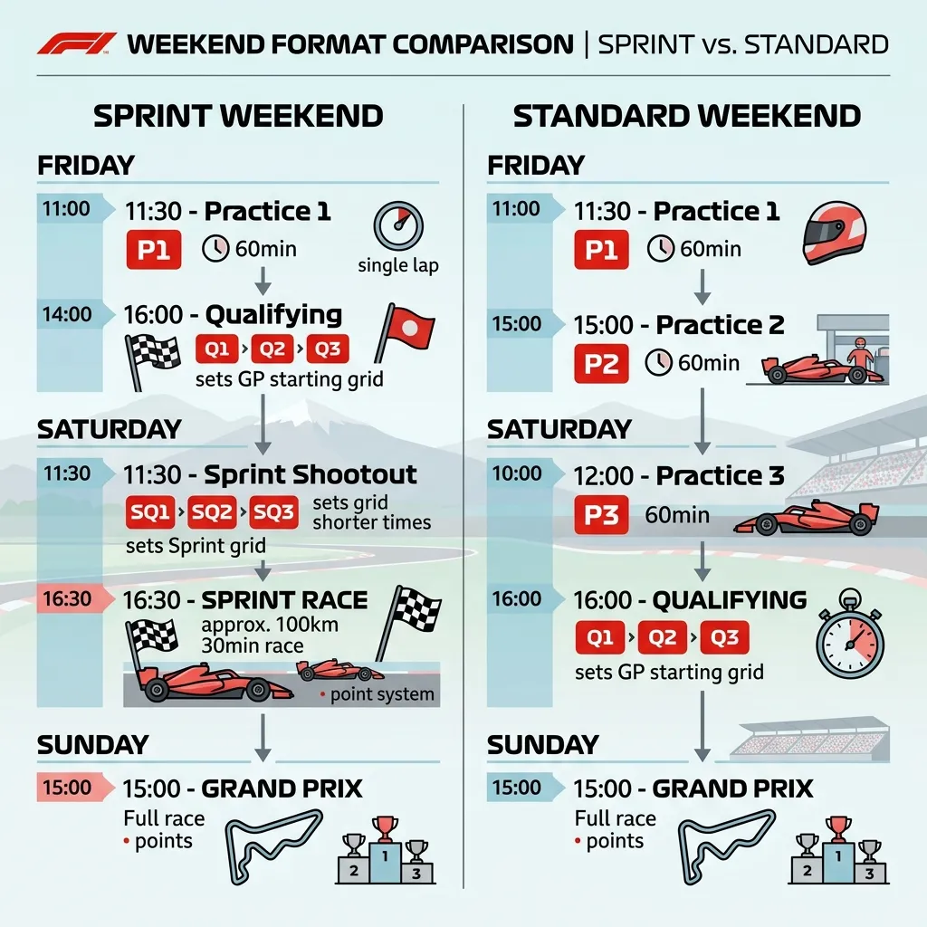 F1 Sprint Weekend Schedule